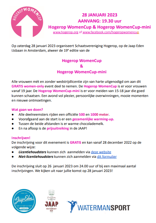 Womencup van Hogerop