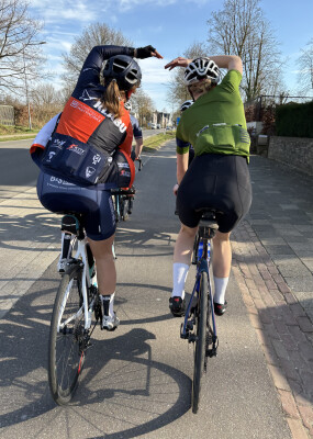 Beginnerstraining wielrennen